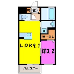 レアルコンフォートⅠ/Ⅱ（高崎市筑縄町）の物件間取画像